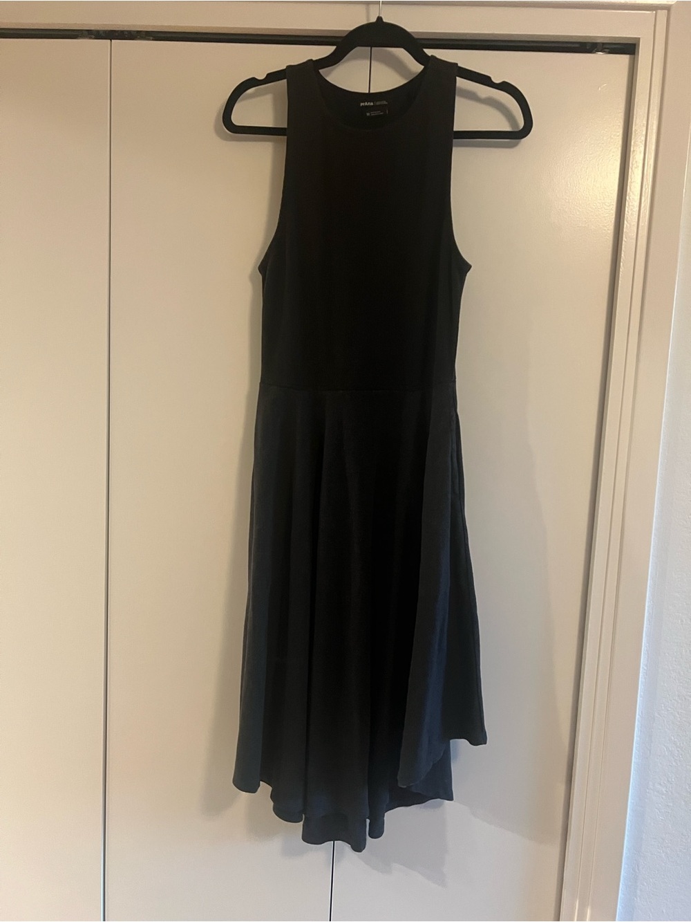 Prana Black Sleeveless Midi Dress